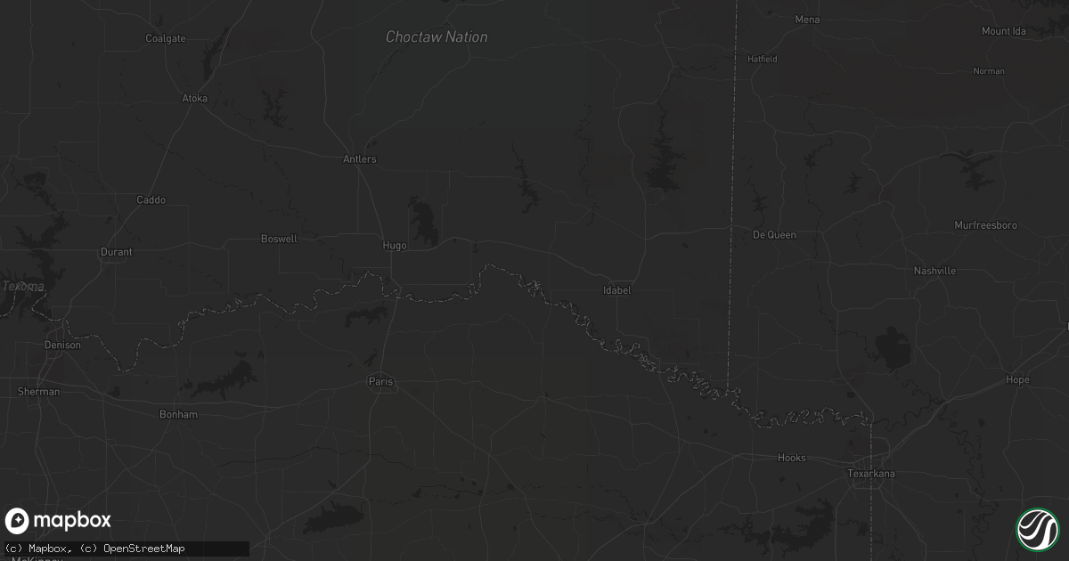 Hail map in Bridge City, TX on May 8, 2023