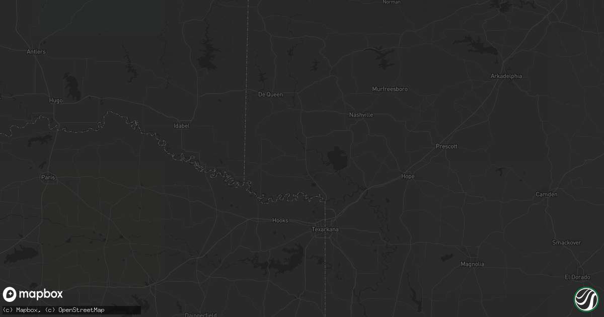 Hail map in Kountze, TX on May 8, 2023