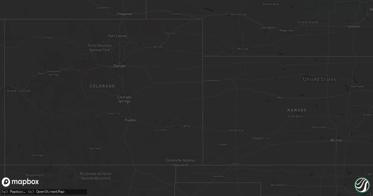 Hail map in Montana on May 8, 2023