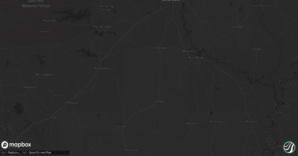 Hail map in Vinton, LA on May 8, 2023