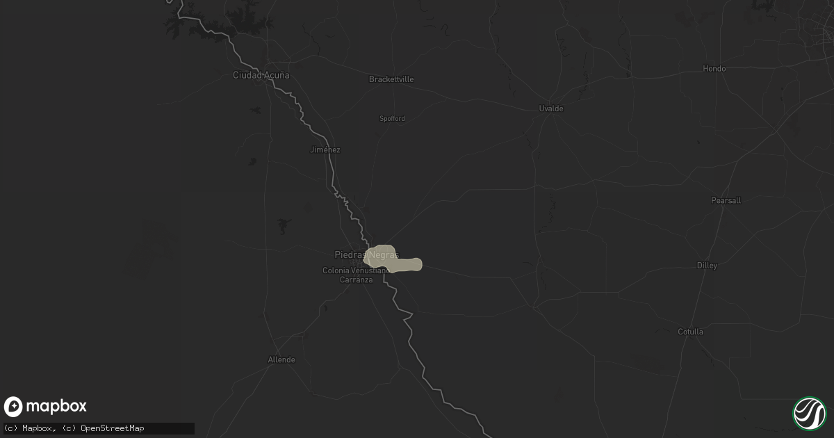Hail map in Eagle Pass, TX on May 8, 2025