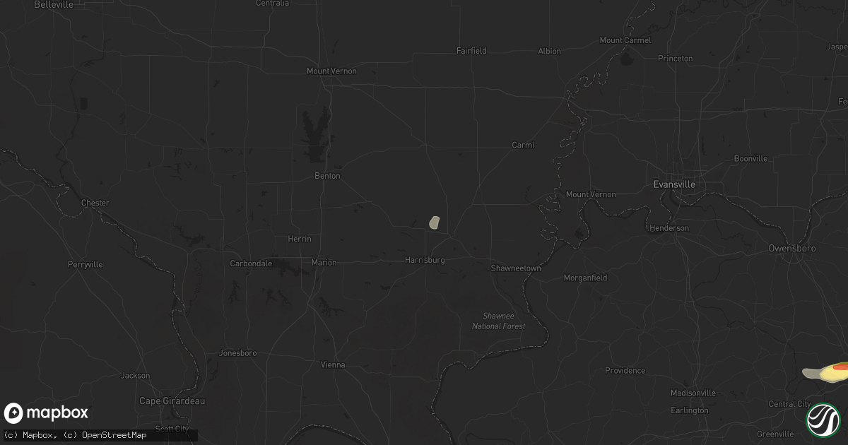 Hail map in Raleigh, IL on May 8, 2025