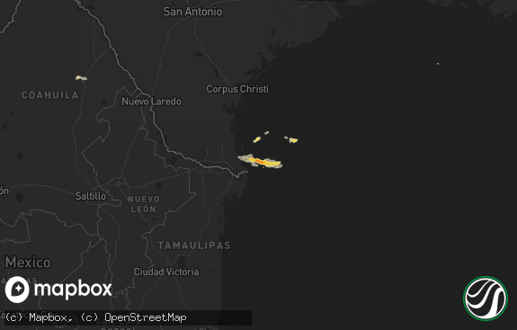 Hail map preview on 05-08-2025