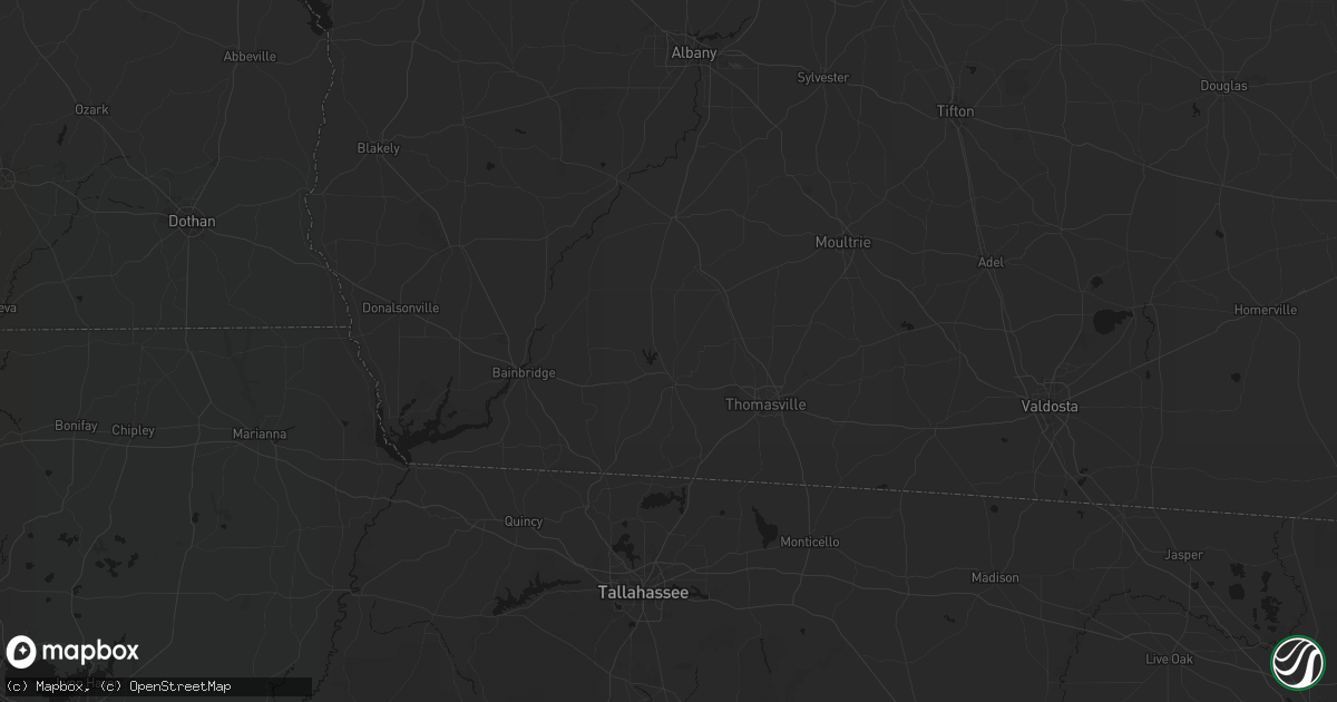Hail map in Cairo, GA on May 8, 2026