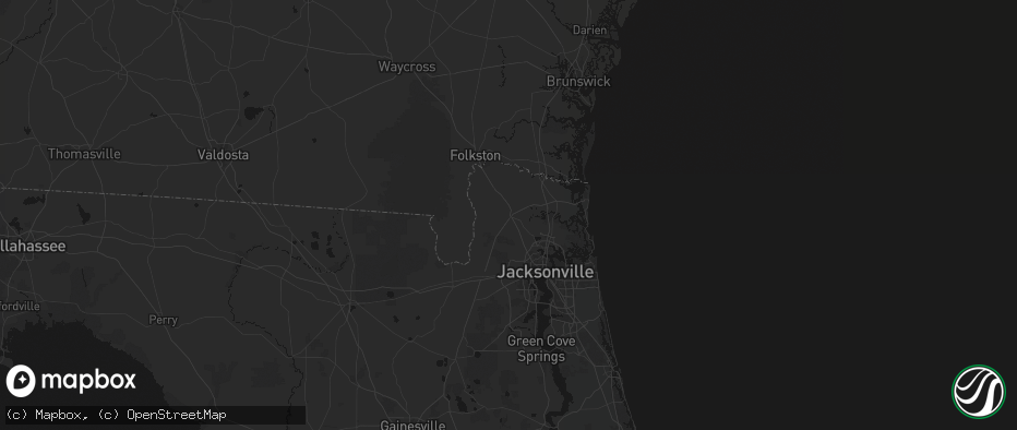 Hail map in Callahan, FL on May 8, 2026