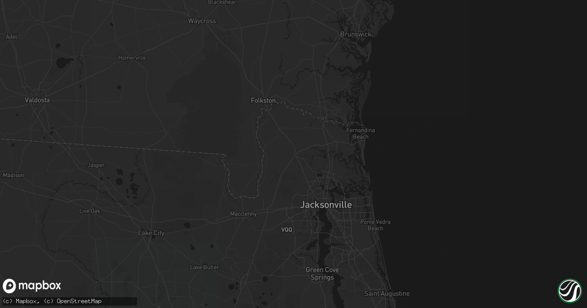 Hail map in Callahan, FL on May 8, 2026