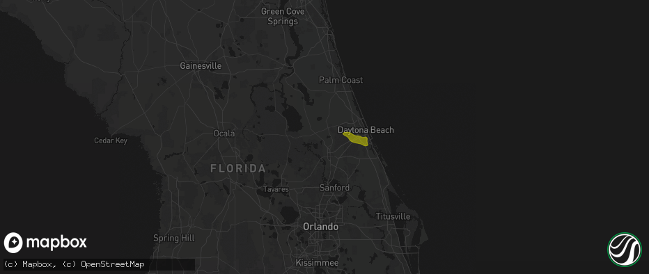 Hail map in De Leon Springs, FL on May 8, 2026