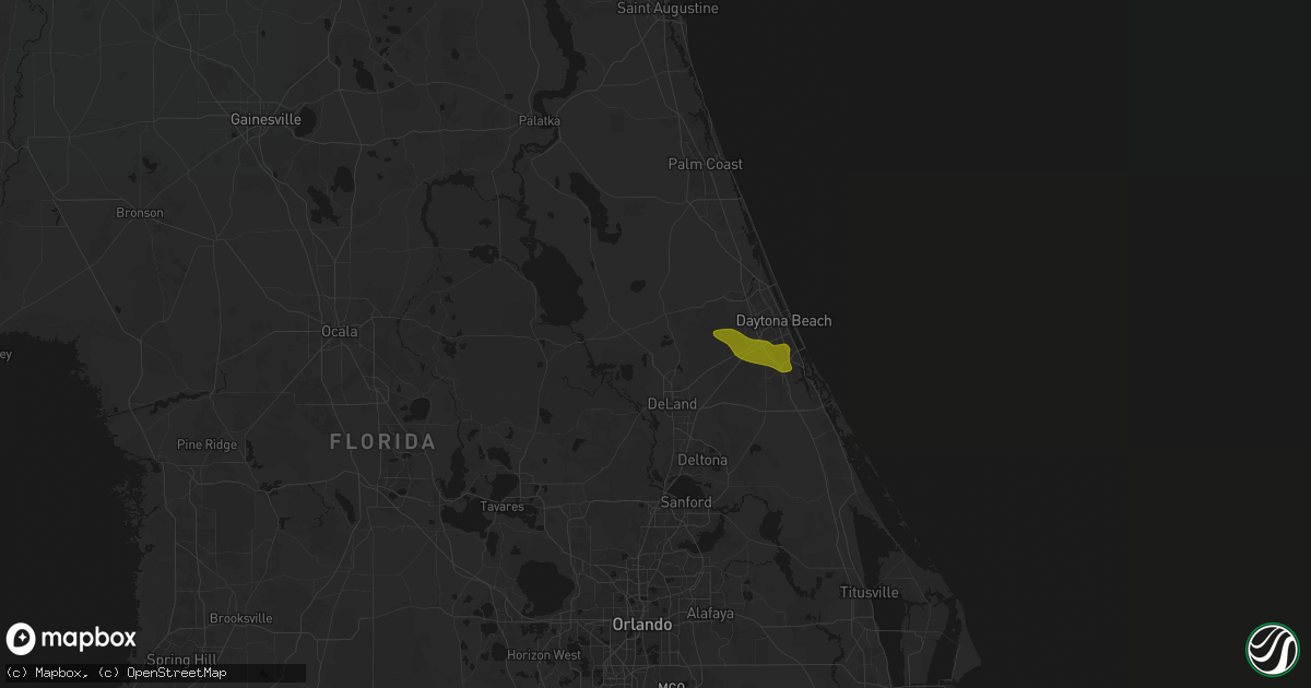 Hail map in De Leon Springs, FL on May 8, 2026