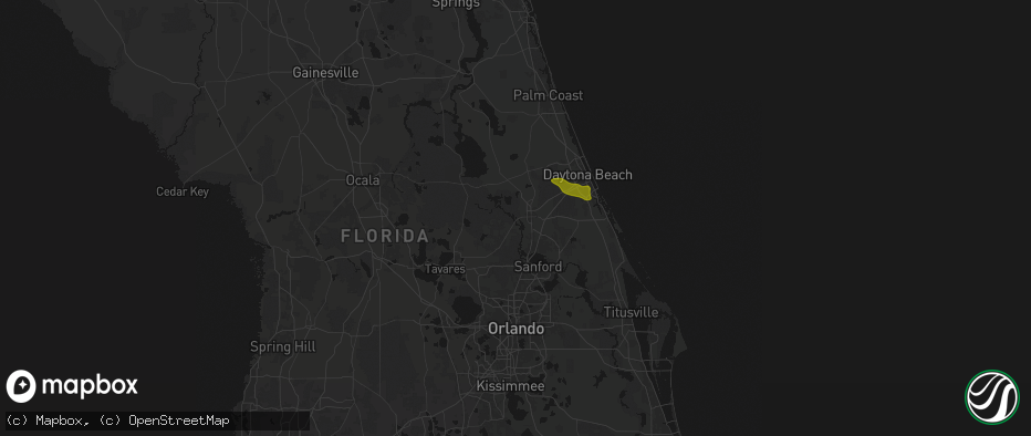 Hail map in Deland, FL on May 8, 2026