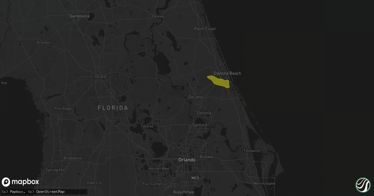 Hail map in Deland, FL on May 8, 2026
