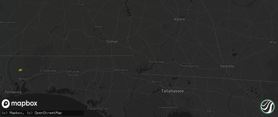 Hail map in Donalsonville, GA on May 8, 2026
