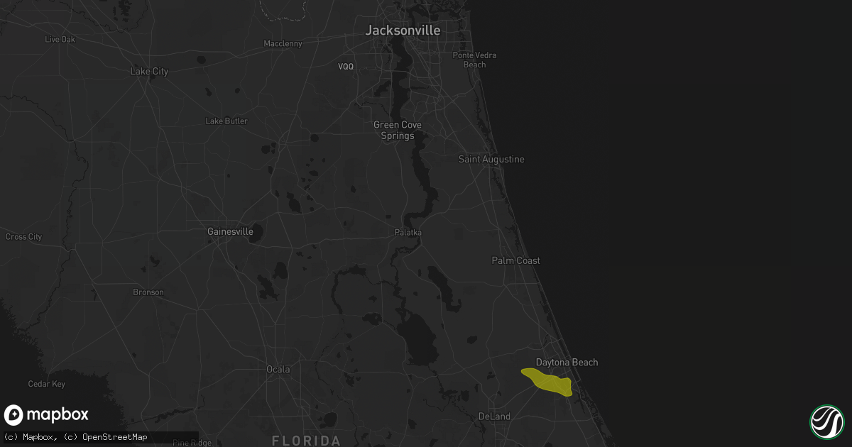 Hail map in East Palatka, FL on May 8, 2026