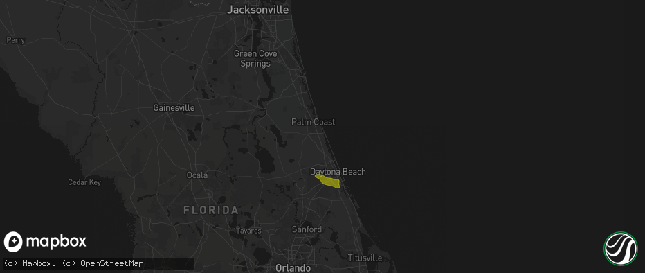 Hail map in Flagler Beach, FL on May 8, 2026