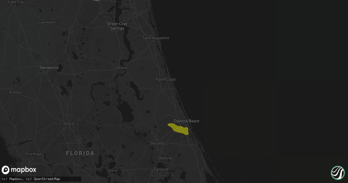 Hail map in Flagler Beach, FL on May 8, 2026