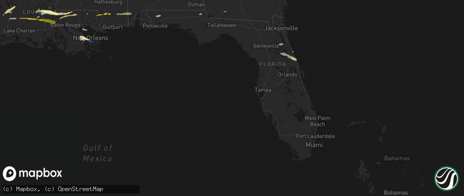 Hail map in Florida on May 8, 2026