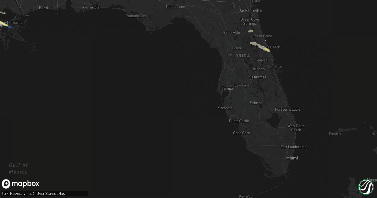 Hail map in Florida on May 8, 2026