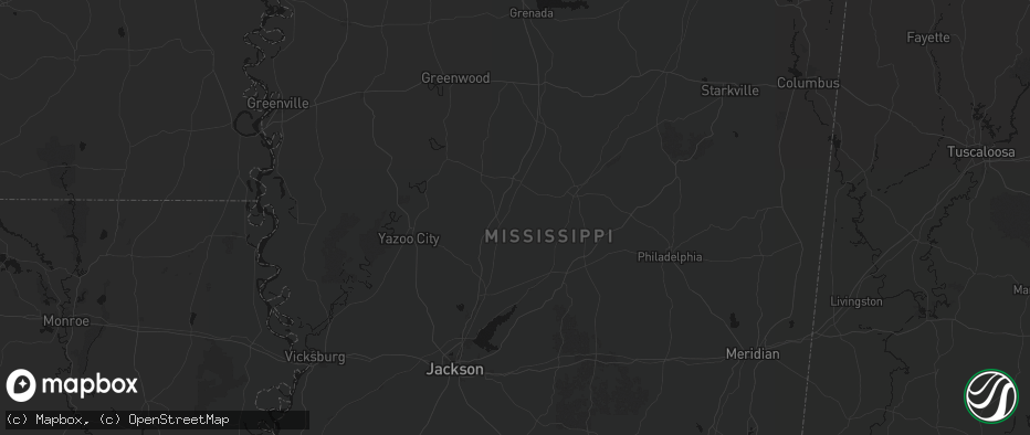 Hail map in Goodman, MS on May 8, 2026