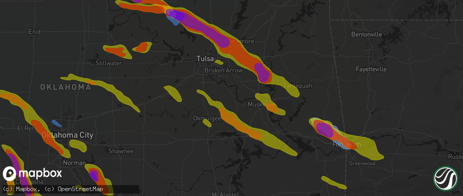 Hail map in Haskell, OK on May 8, 2026
