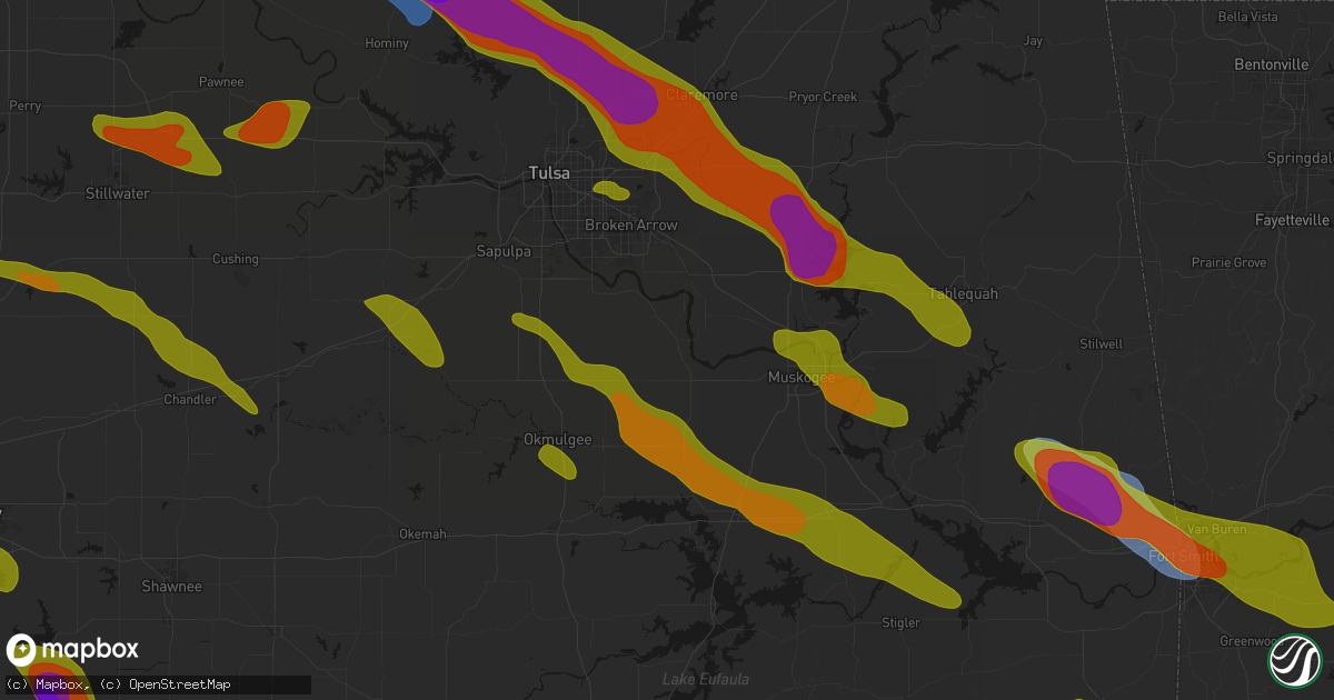 Hail map in Haskell, OK on May 8, 2026