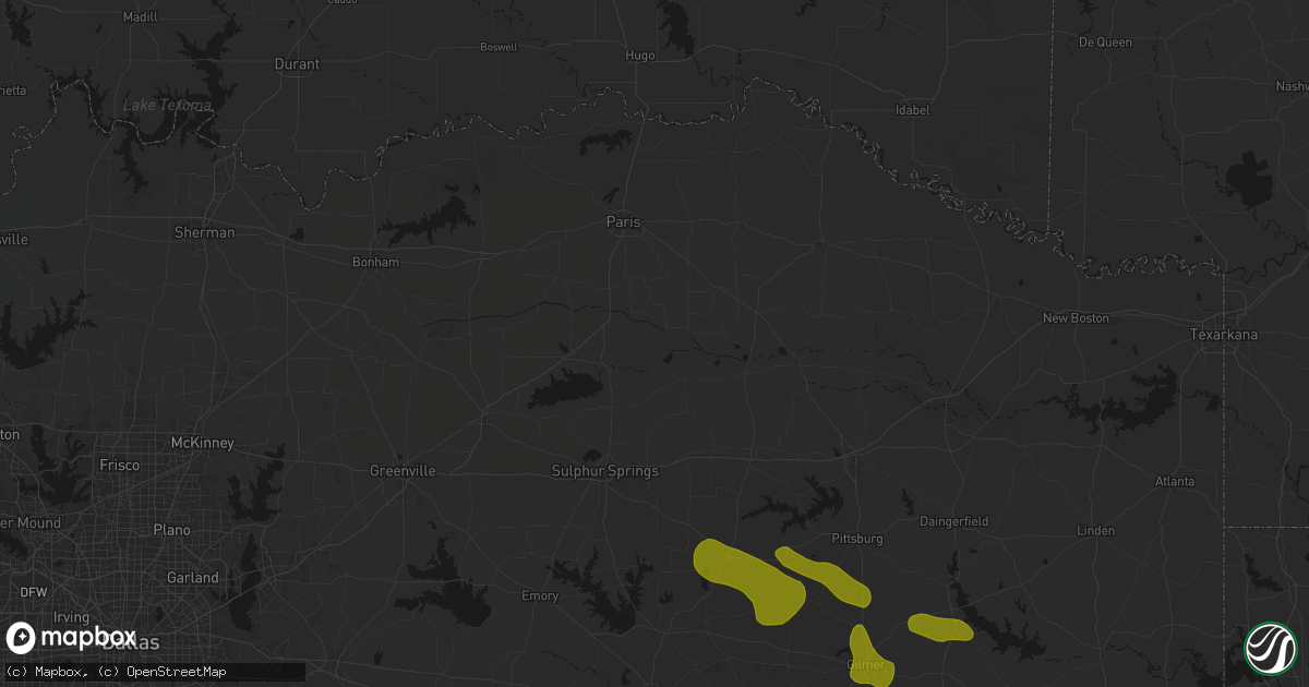 Hail map in Lake Creek, TX on May 8, 2026