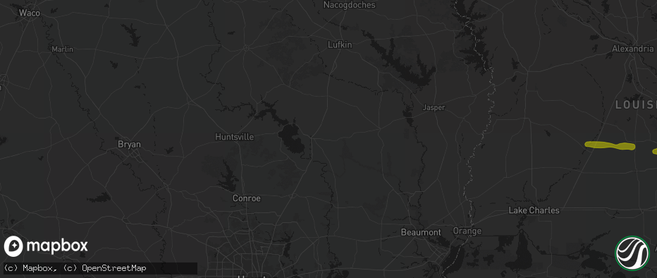 Hail map in Livingston, TX on May 8, 2026