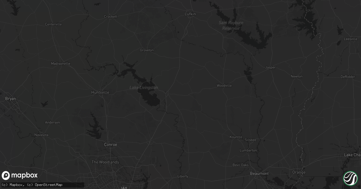 Hail map in Livingston, TX on May 8, 2026
