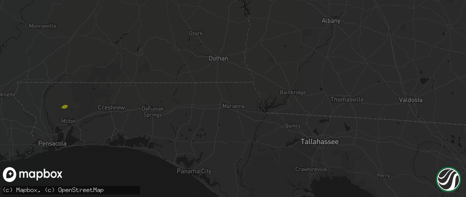 Hail map in Marianna, FL on May 8, 2026