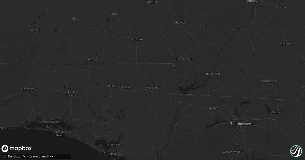 Hail map in Marianna, FL on May 8, 2026