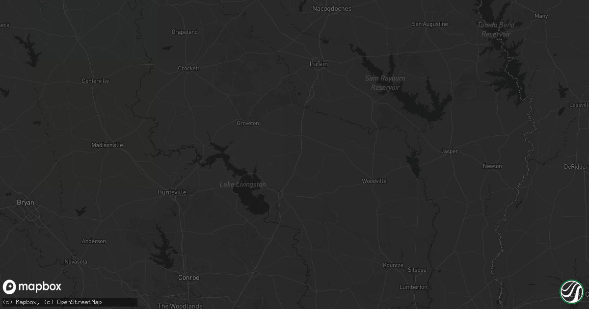 Hail map in Moscow, TX on May 8, 2026