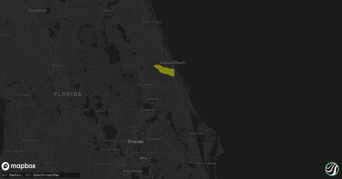 Hail map in New Smyrna Beach, FL on May 8, 2026
