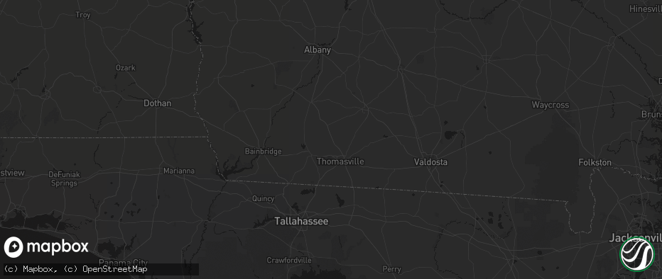 Hail map in Ochlocknee, GA on May 8, 2026