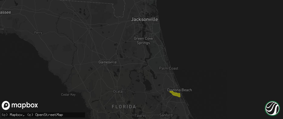 Hail map in Palatka, FL on May 8, 2026