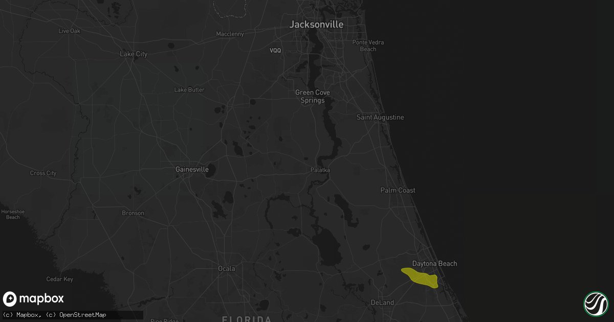 Hail map in Palatka, FL on May 8, 2026