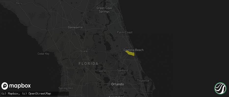 Hail map in Pierson, FL on May 8, 2026