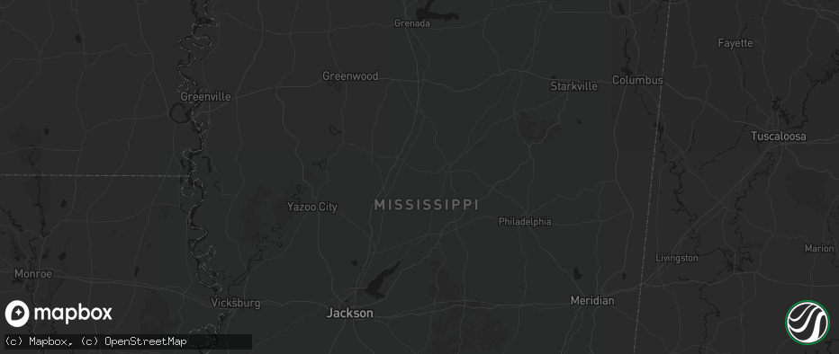 Hail map in Sallis, MS on May 8, 2026