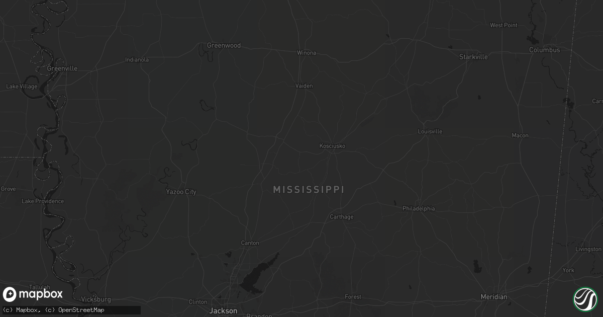 Hail map in Sallis, MS on May 8, 2026