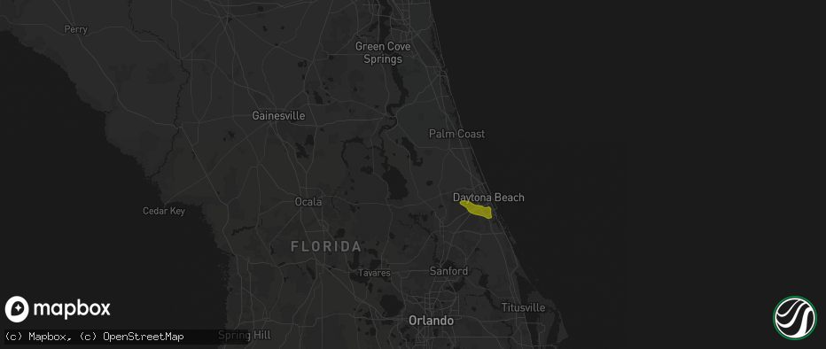 Hail map in Seville, FL on May 8, 2026