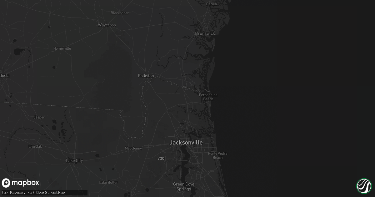 Hail map in Yulee, FL on May 8, 2026