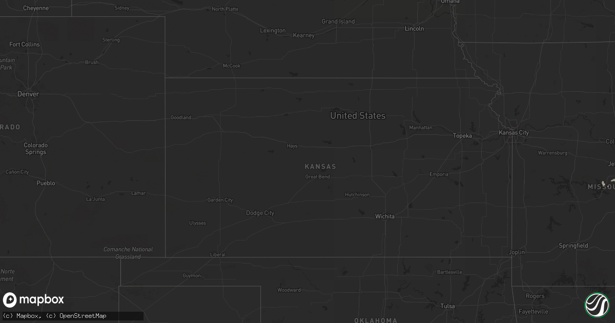 Hail map on May 9, 2011