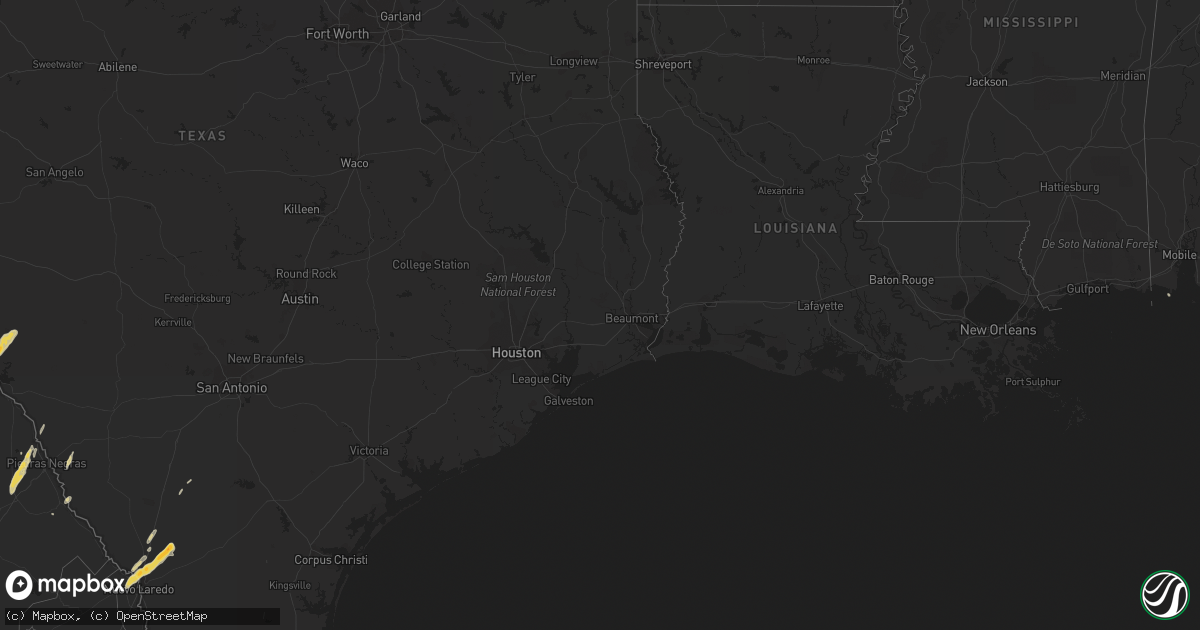 Hail map on May 9, 2012