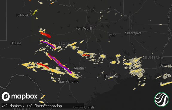 Hail map preview on 05-09-2013