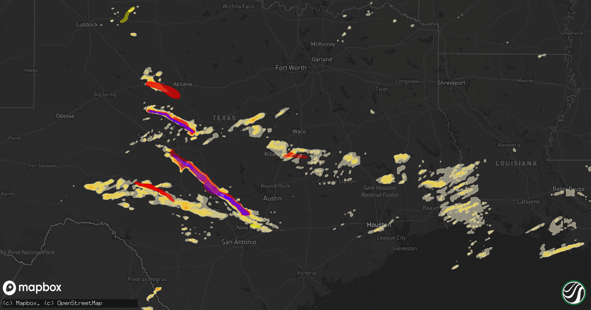 Hail map on May 9, 2013
