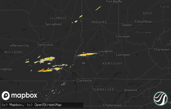 Hail map preview on 05-09-2014