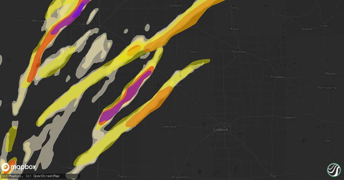 Hail map in Littlefield, TX on May 9, 2017