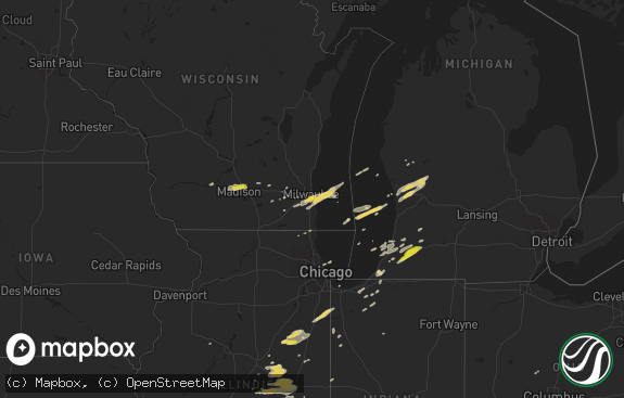 Hail map preview on 05-09-2018