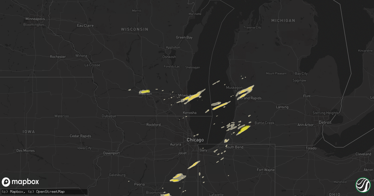 Hail map on May 9, 2018