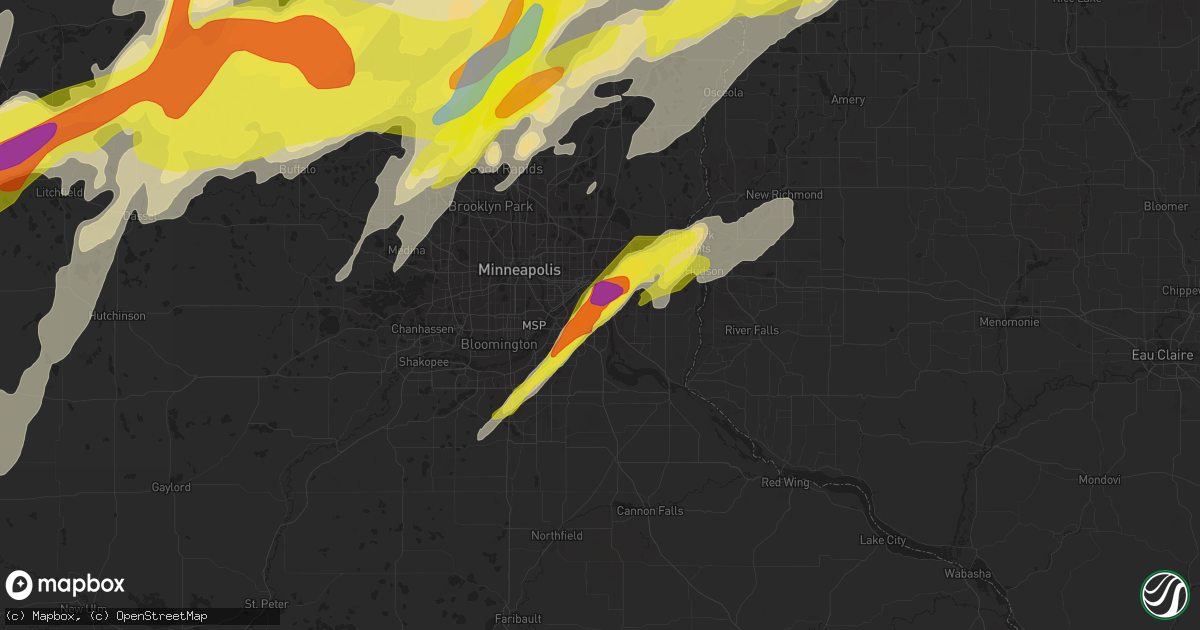 Hail map in South Saint Paul, MN on May 9, 2022