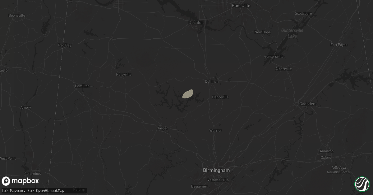 Hail map in Crane Hill, AL on May 9, 2024