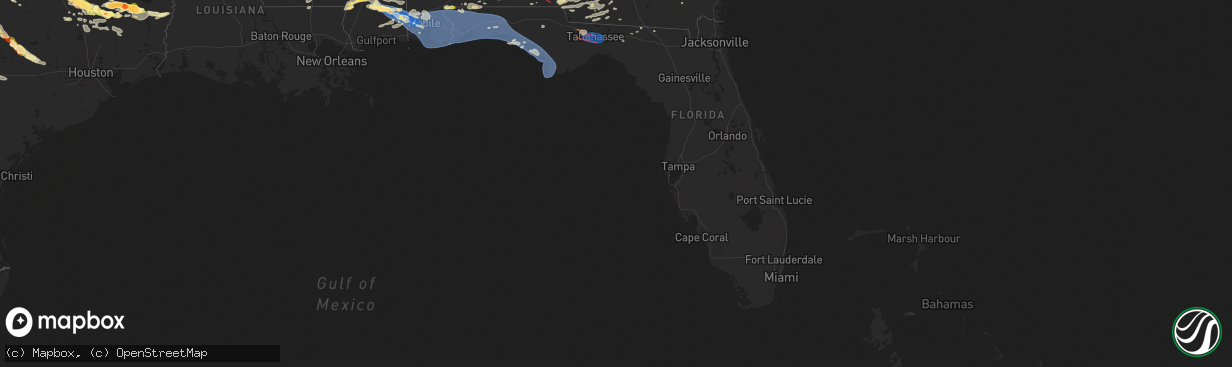 Hail map in Florida on May 9, 2024