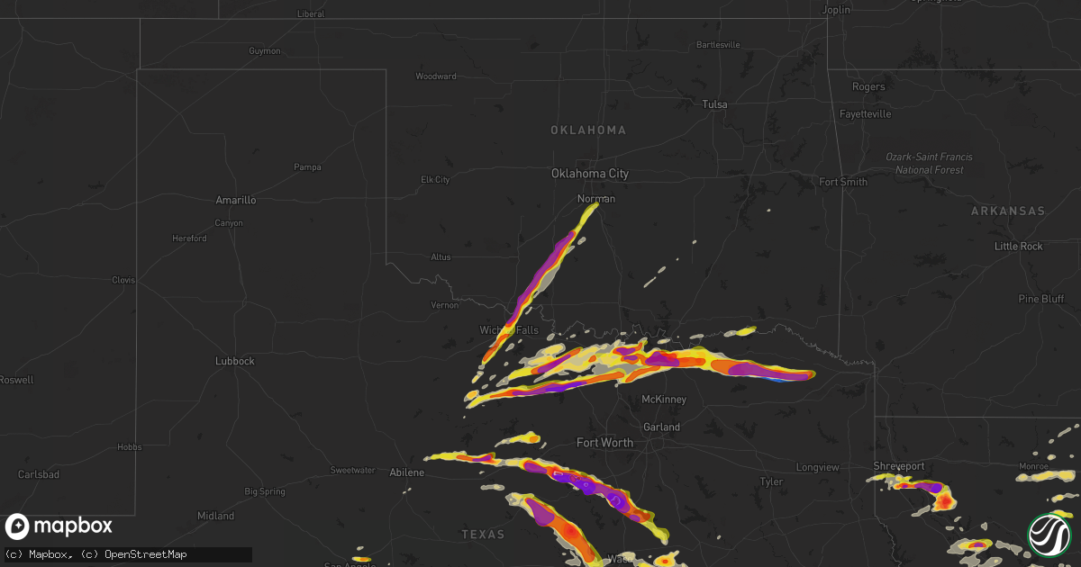 Hail map on May 9, 2024
